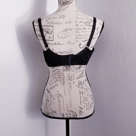 ADRIENNE VITTADINI STUDIO BLACK LACE BRA - Picture 5 of 16